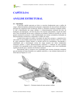 Cap&iacute;tulo 6 - An&aacute;lise de Cargas e Estruturas