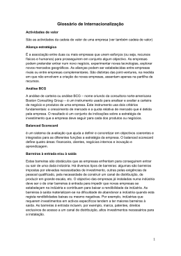 Gloss&aacute;rio de Internacionaliza&ccedil;&atilde;o - i-PME
