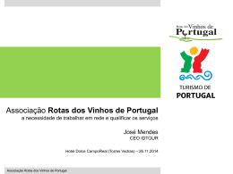 Apresenta&ccedil;&atilde;o &ldquo;A Associa&ccedil;&atilde;o das Rotas dos