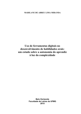 Uso de ferramentas digitais no desenvolvimento de habilidades orais