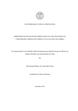 DIMENS&Otilde;ES DE SOCIALIZA&Ccedil;&Atilde;O IMPLICADAS NA VIDA