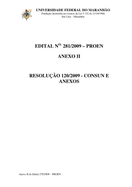 Anexo II - Resolu&ccedil;&atilde;o N&ordm; 120 - Universidade Federal do Maranh&atilde;o