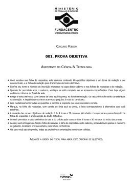 001. PROVA OBJETIVA