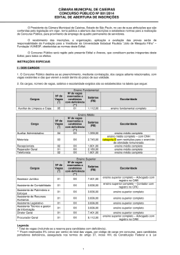 Edital - concurso