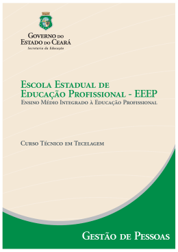 Gest&atilde;o de Pessoas - Escolas Estaduais de Educa&ccedil;&atilde;o Profissional