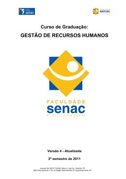 Projeto de Curso - Faculdade Senac