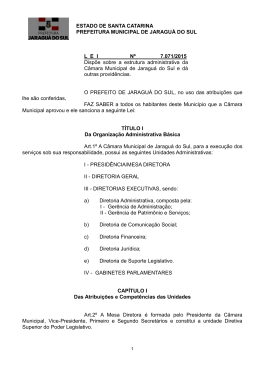Lei 7071/2015 - C&acirc;mara de Vereadores de Jaragu&aacute; do Sul