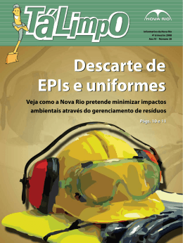 Descarte de EPIs e uniformes Descarte de EPIs e