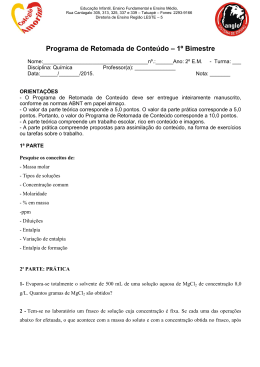 Química - Colégio Amorim