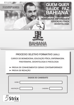 prosef 2015.2 - demais cursos