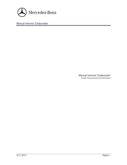do manual - Mercedes-Benz