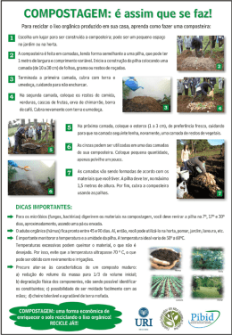 COMPOSTAGEM: &eacute; assim que se faz!