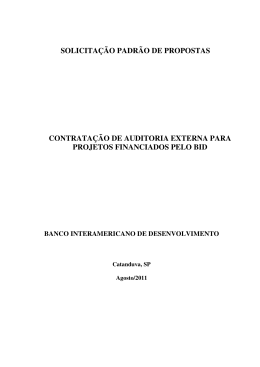 Edital para Auditoria Externa