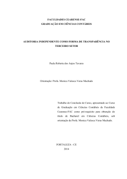 faculdades cearense-fac gradua&ccedil;&atilde;o em ci&ecirc;ncias cont&aacute;beis auditoria