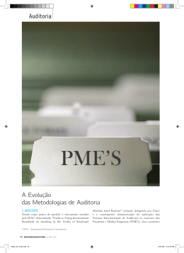 A Evolu&ccedil;&atilde;o das Metodologias de Auditoria Auditoria