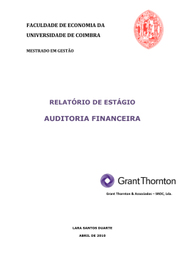 AUDITORIA FINANCEIRA - Estudo Geral