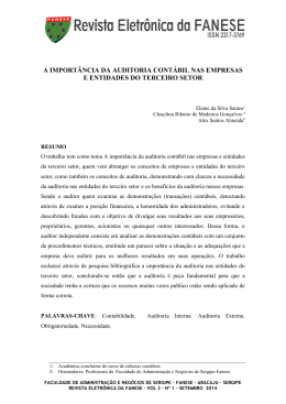 a import&acirc;ncia da auditoria cont&aacute;bil nas empresas e