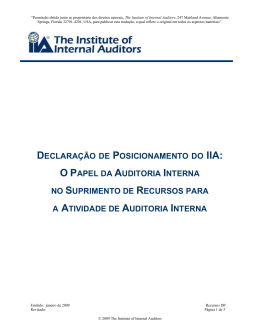 PP The Role of Internal Auditing in Resourcing the Internal Audit
