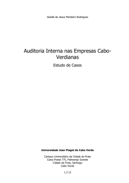 Giselle Rodrigues - Universidade Jean Piaget de Cabo Verde