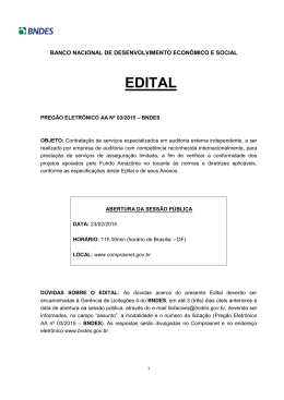 Edital - BNDES