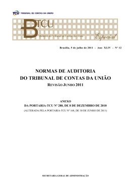 Portaria TCU N&ordm; 280/10