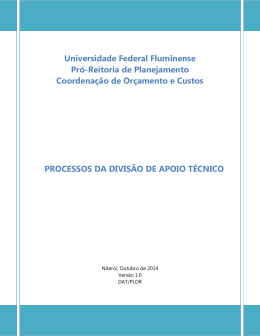 processos da divis&atilde;o de apoio t&eacute;cnico em pdf