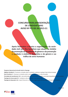 Apoio financeiro e t&eacute;cnico a organiza&ccedil;&otilde;es da sociedade civil sem