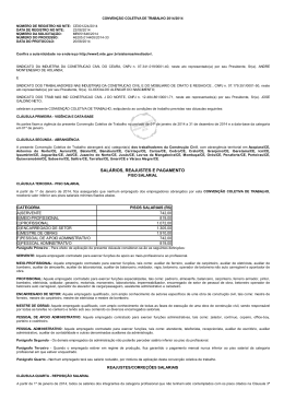 SAL&Aacute;RIOS, REAJUSTES E PAGAMENTO