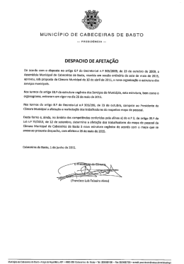 DESPACHO - Afetação dos trabalhadores do