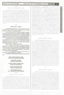 DIÁRIo DA JusTIçA Ne 025 - Tribunal de Justiça do Estado do Ceará