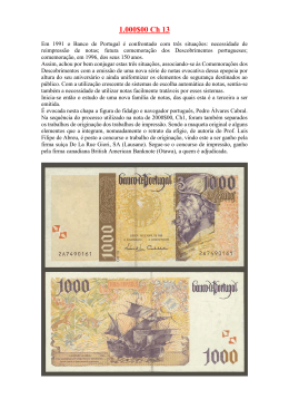 As Emiss&otilde;es do Banco de Portugal em Escudos