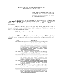 RESOLU&Ccedil;&Atilde;O N&ordm; 96, DE 09 DE DEZEMBRO DE 2011. (Publicada