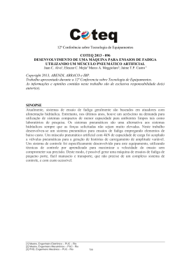 Desenvolvimento de uma M&aacute;quina para Ensaios de Fadiga