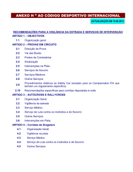 ANEXO H &rdquo; AO C&Oacute;DIGO DESPORTIVO INTERNACIONAL
