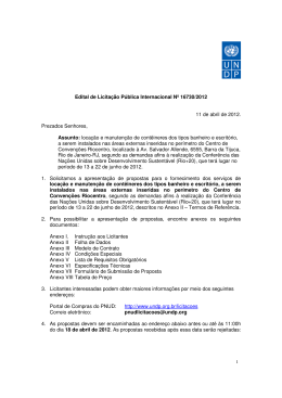 Edital de Licitação Pública Internacional Nº 16730/2012 11