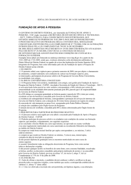 FUNDA&Ccedil;&Atilde;O DE APOIO &Agrave; PESQUISA - Sinpro-DF