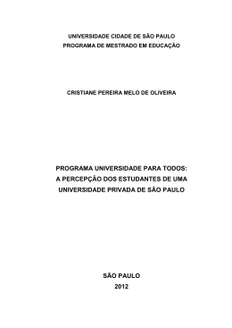 Dissertação - Cristiane Melo - Cruzeiro do Sul Educacional