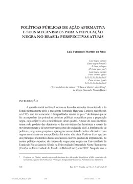 pol&iacute;ticas p&uacute;blicas de a&ccedil;&atilde;o afirmativa e seus mecanismos para