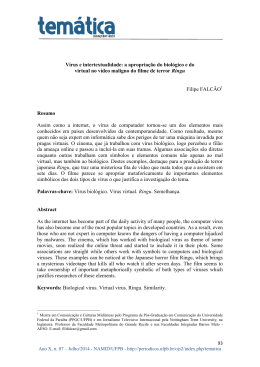 V&iacute;rus e intertextualidade: a apropria&ccedil;&atilde;o do biol&oacute;gico e do virtual no