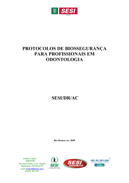 protocolos de biosseguran&ccedil;a para profissionais em