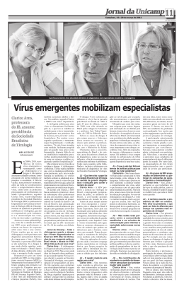 V&iacute;rus emergentes mobilizam especialistas