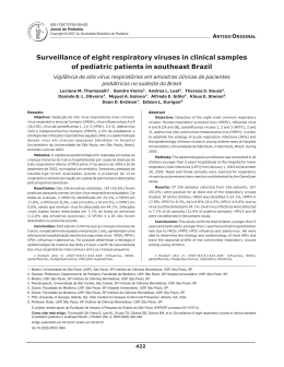 Surveillance of eight respiratory viruses in clinical samples of