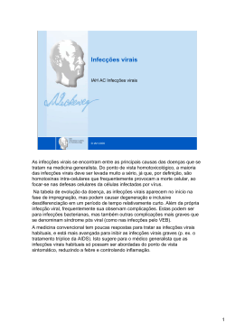Infec&ccedil;&otilde;es virais