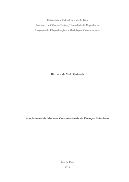 Acoplamento de Modelos Computacionais de Doen&ccedil;as