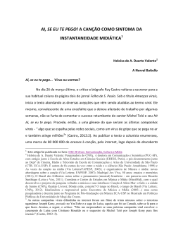 AI, SE EU TE PEGO! A CAN&Ccedil;&Atilde;O COMO SINTOMA DA