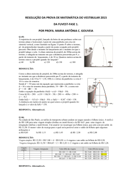 resolu&ccedil;&atilde;o da prova de matem&aacute;tica do vestibular 2015 da fuvest-fase