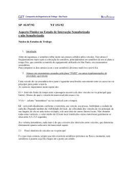 SP 01/07/92 NT 151/92 Aspecto Fluidez no Estudo de Interseção