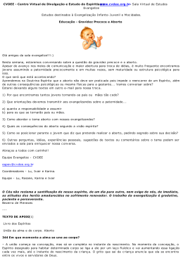 [#0595] Gravidez Precoce e Aborto