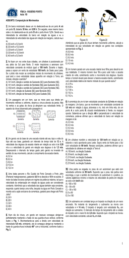 FÍSICA - ROGÉRIO PORTO Aula: 1B ASSUNTO: Composição de