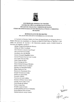Inscri&ccedil;&atilde;o homologadas membros &ndash; sociedade